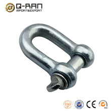 Europe type large dee galvanized d shackle rigging